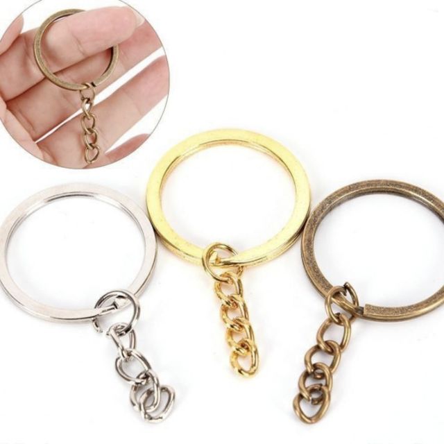 Flat keychain rings set 10s | Gold Keychain rings | BC861272 | Shopee ...