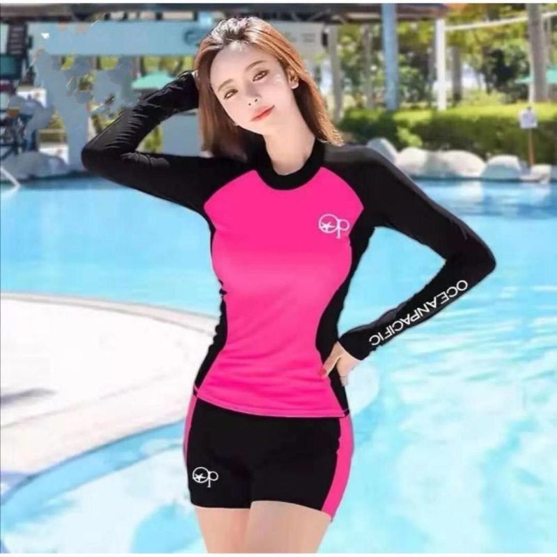 Yc Rashguard Swim Suit Wear Rash Guard Swimsuit Terno Rushguard Terno Set Shopee Philippines 8300