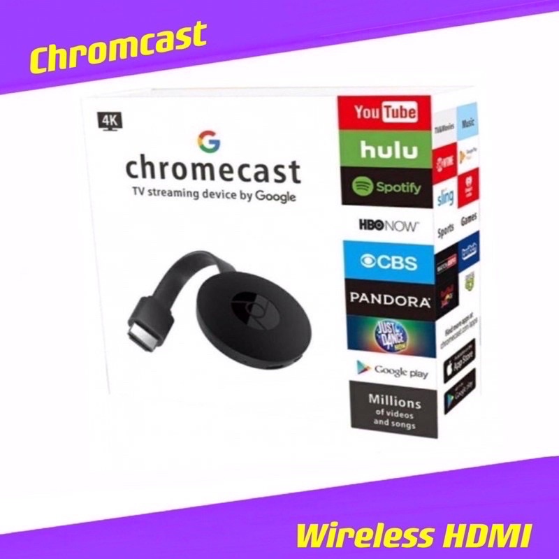 chromecast 4K Wireless HDMI DONGLE Google Chrome Cast AnyCast WeCast ...