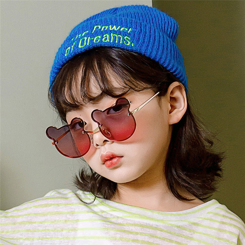 Cute baby girl with sunglasses sale