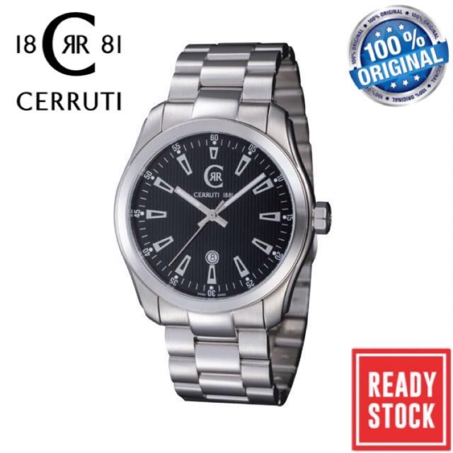 Cerruti 1881 Men s Tradizione Classico 3Hd Stainless Steel Watch CT100281X03 Ready Stock