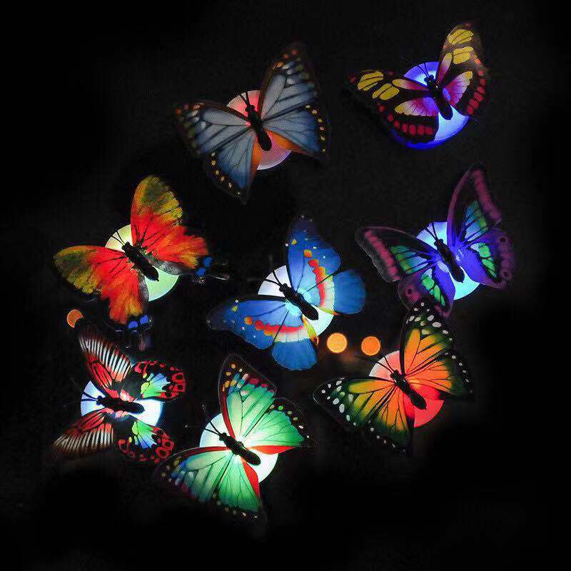 Wall Stickers Butterfly LED Lights Wall Stickers 3D | Shopee Philippines