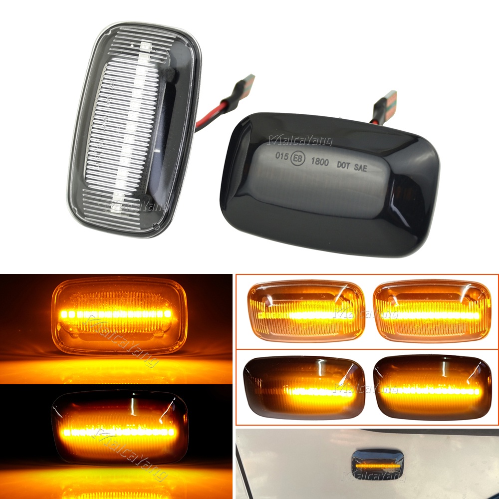 1Pair For Toyota Land Cruiser Land cruiser 70 80 100 Series Dynamic LED ...