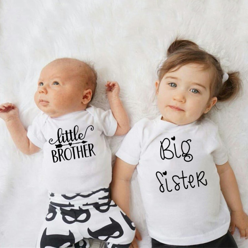 Jumpsuit Little Boy Tights Big Sister Brother tShirt Family Matching