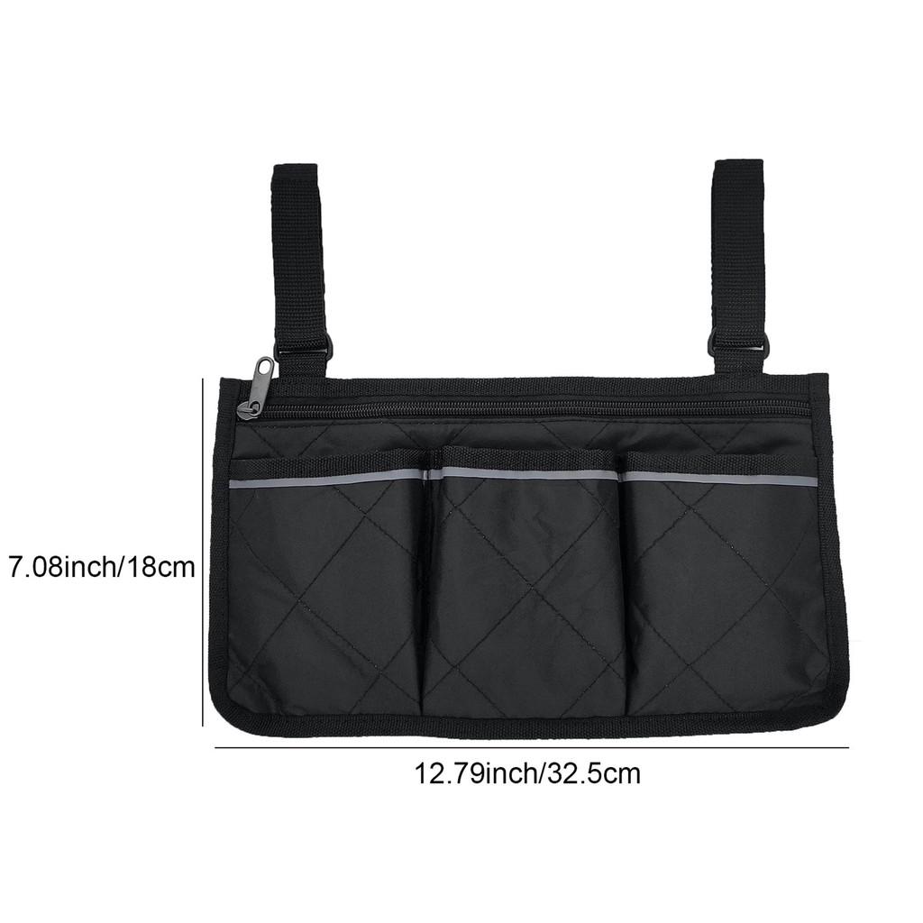 Medicus Wheelchair Stroller Side Bag Accessories Folding Walker Holder ...