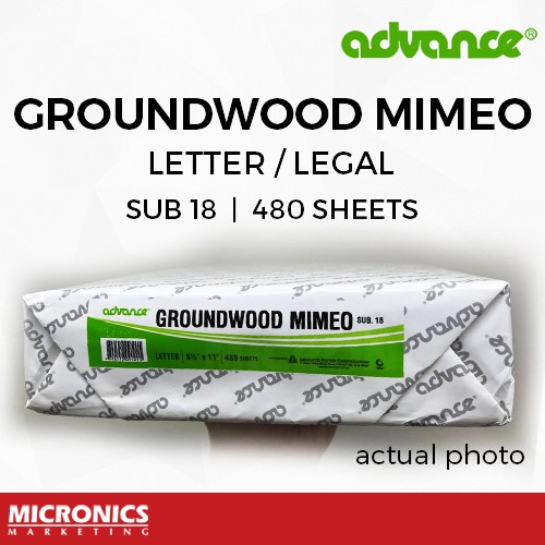 Advance Groundwood Mimeo Sub 18 / 63gsm - newsprint paper Short, Long ...