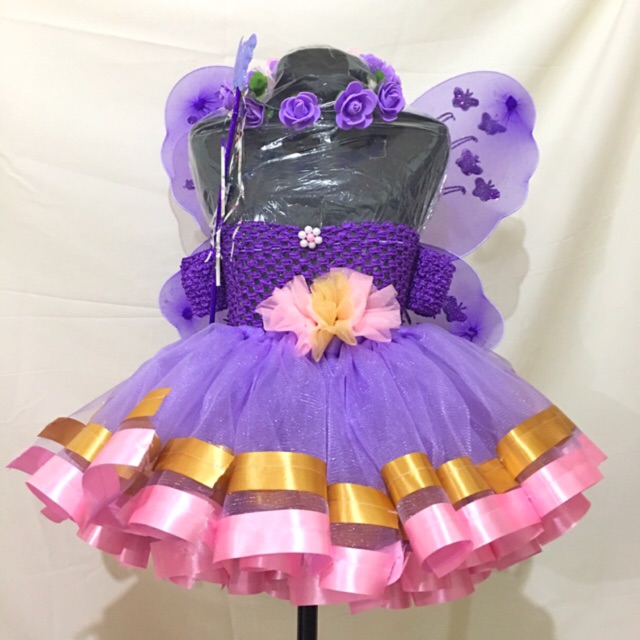 Pink and hotsell violet tutu dress