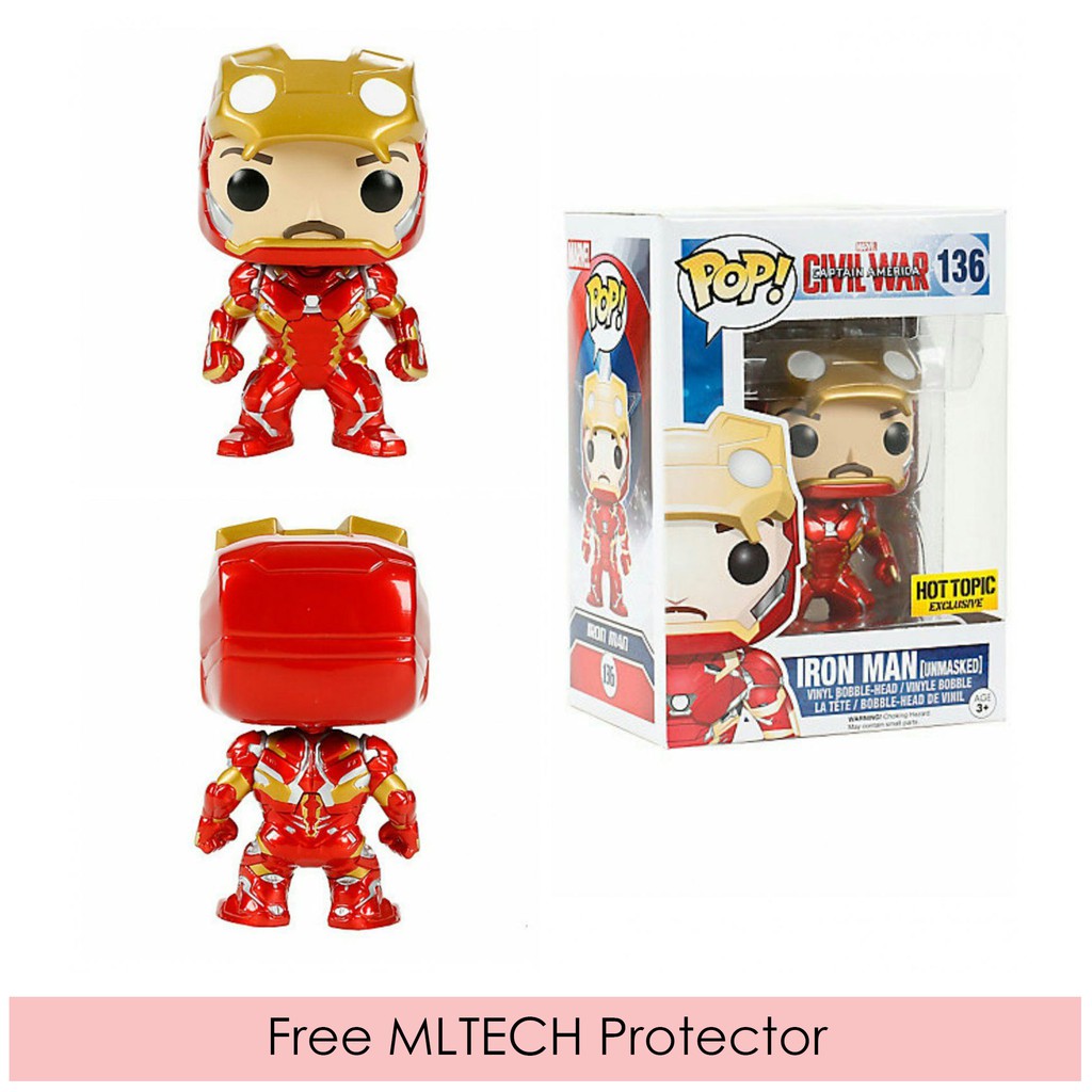 Iron man unmasked store funko pop