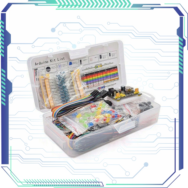 Electronic Component Basic Starter Kit w/830 Tie-points Breadboard