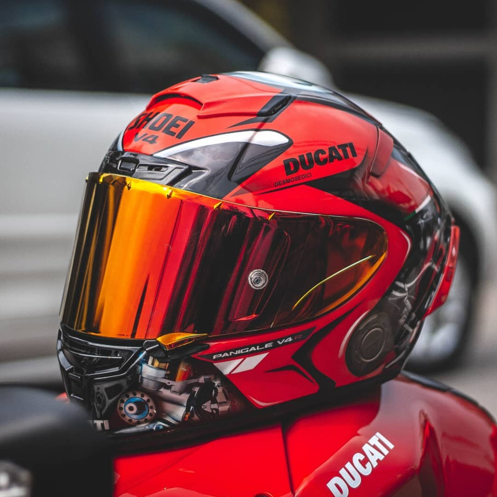 SHOEI X14 Full Face Motorcycle Helmet X14 DUCATI Red Color Helmet ...