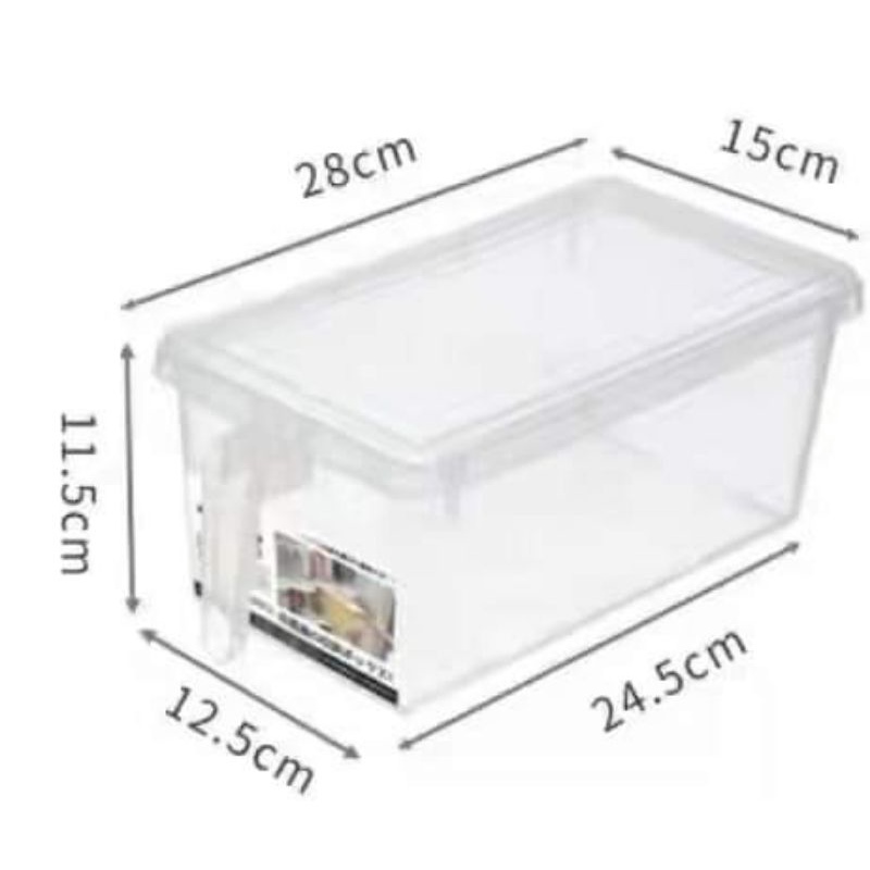 Refrigerator Transparent Storage Box with Handle | Shopee Philippines