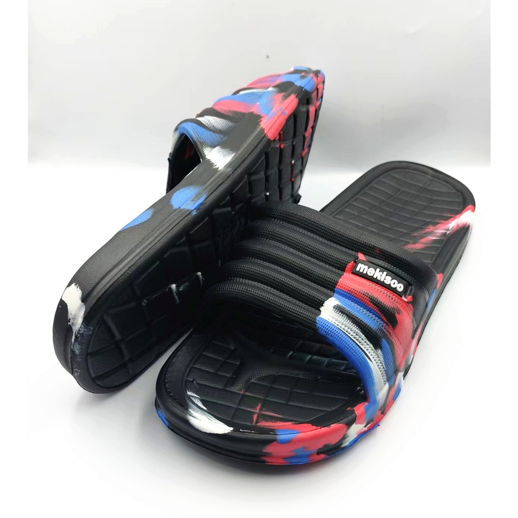 Mekisoo color block slides slippers for MEN(805-3A) | Shopee Philippines