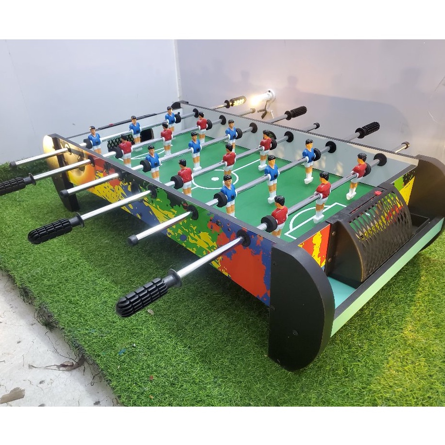 Soccer Bot SPORTNOW 20-inch Tabletop Foosball Table – Compact Game With ...
