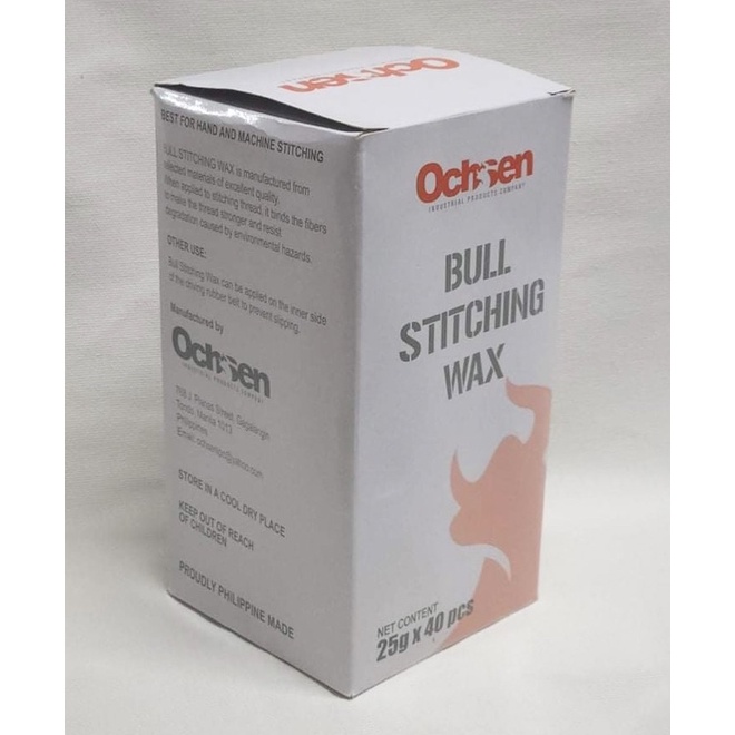 [Whole or Half Box] Ochsen Bull Stitching Wax 25g / Bull Wax for Pagkit ...
