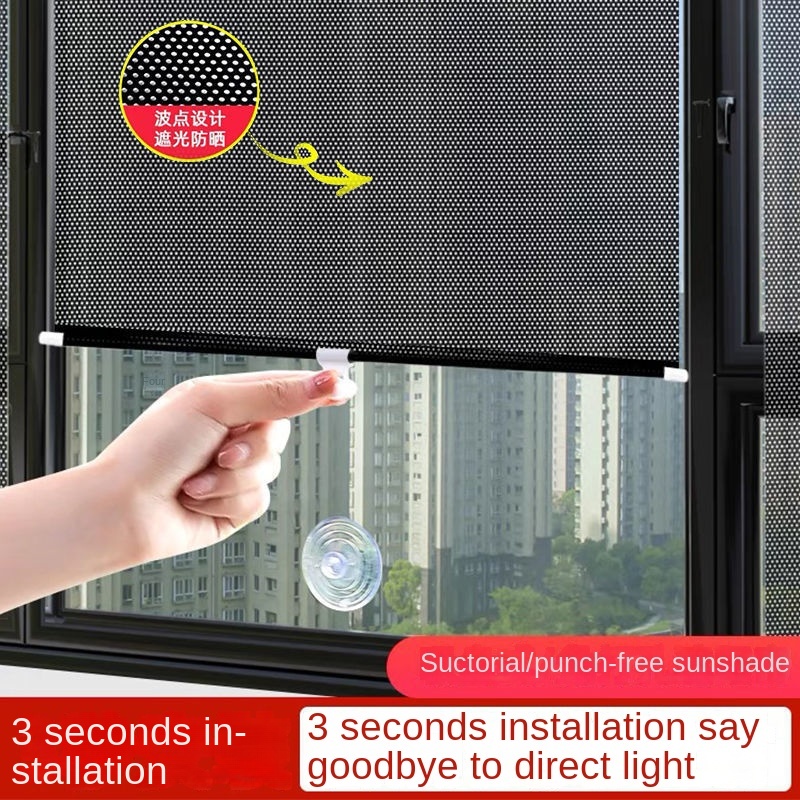 Sunshade Retractable Hole-free Balcony Suction Cup Pull-up Heat ...