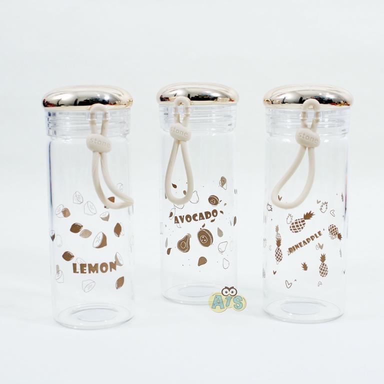 Fanson Fruit Glass Drinking Bottle 300ml | Shopee Philippines