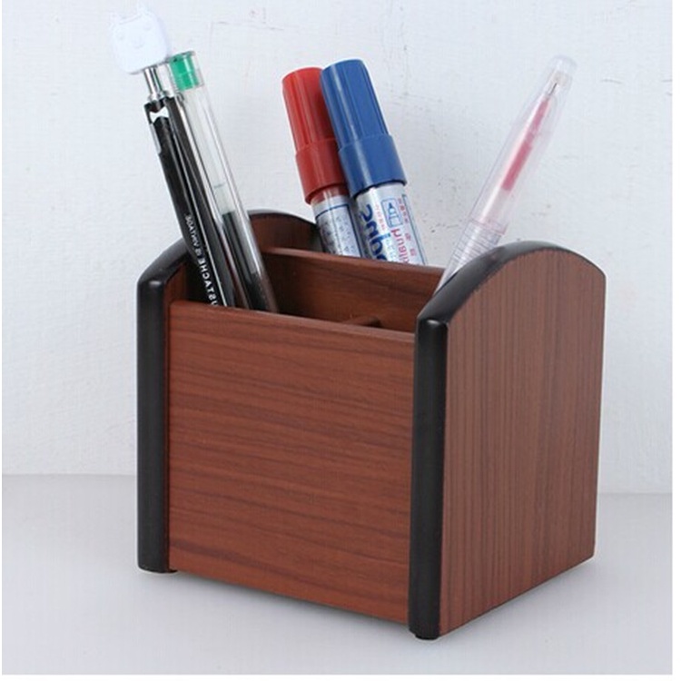 Wooden Desk Pen/Pencil Holder Organizer Stand Multipurpose Use Pencil