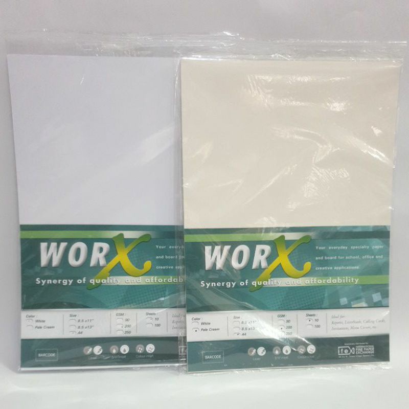 Worx Vellum Board Paper 200 Gsm Shopee Philippines