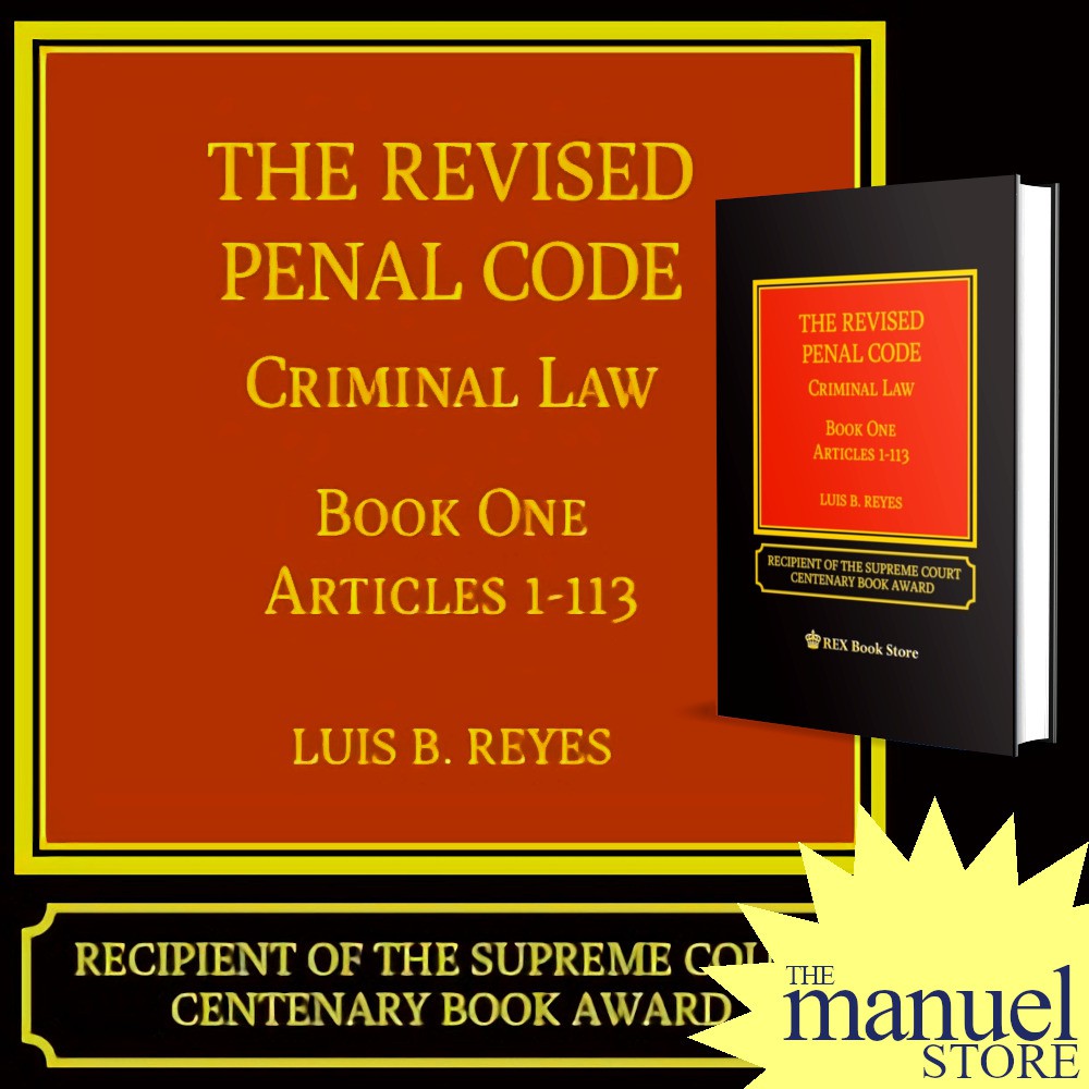 Reyes Book 1 (2021) - Revised Penal Code - Criminal Law - One I - By ...