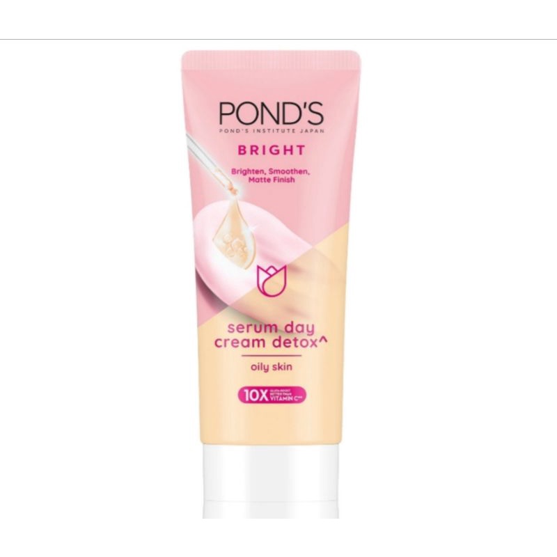 Pond's White Beauty Serum Day Cream Detox for Oily Skin 20g/12g ...