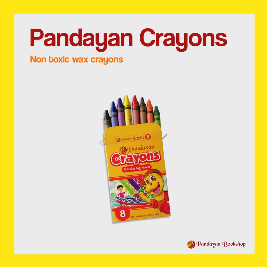 Pandayan Crayons 8s (Non Toxic Wax Crayons) Shopee Philippines