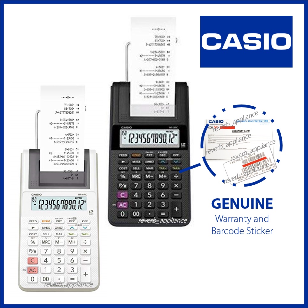 Casio HR8RC Printing Calculator Shopee Philippines