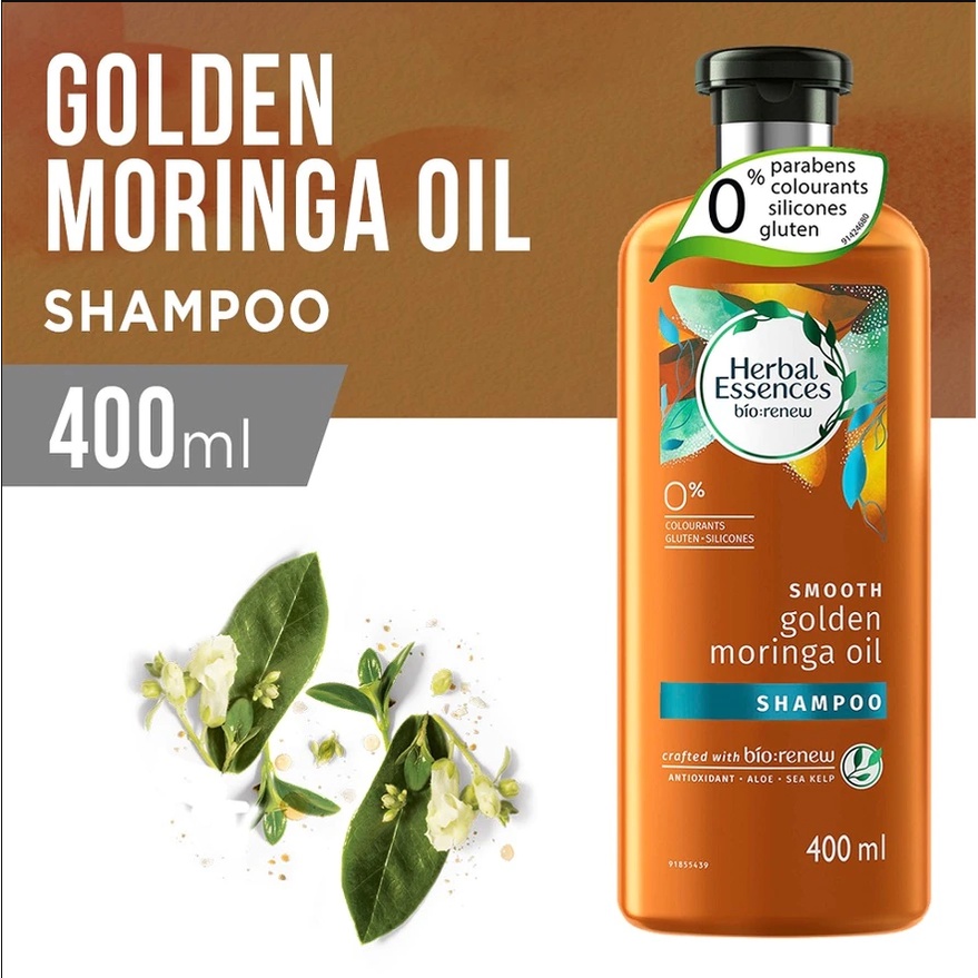 HERBAL ESSENCES Shampoo Golden Moringa Oil 400ml | Shopee Philippines