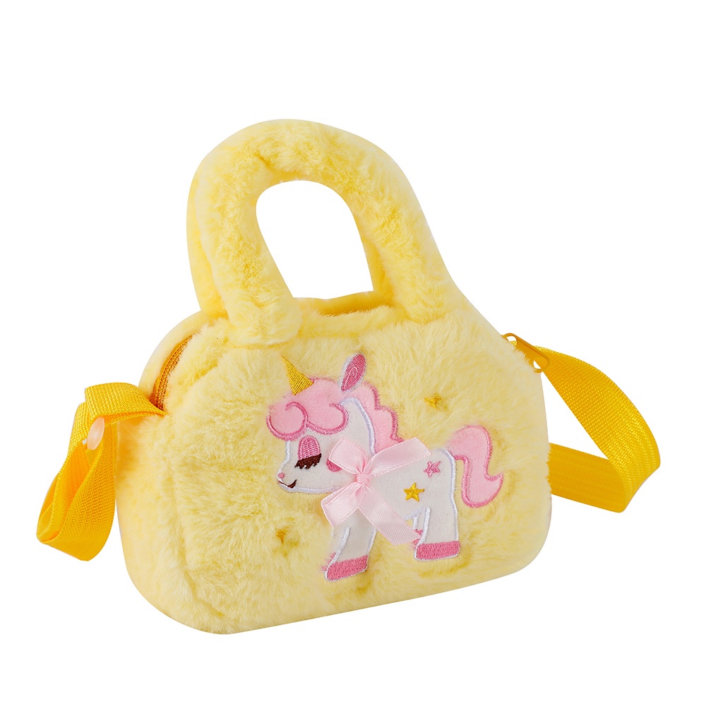 Babyhug Sling Bag with Unicorn Design - Dark Purple