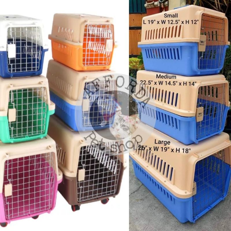 Pet carrier outlet sizes