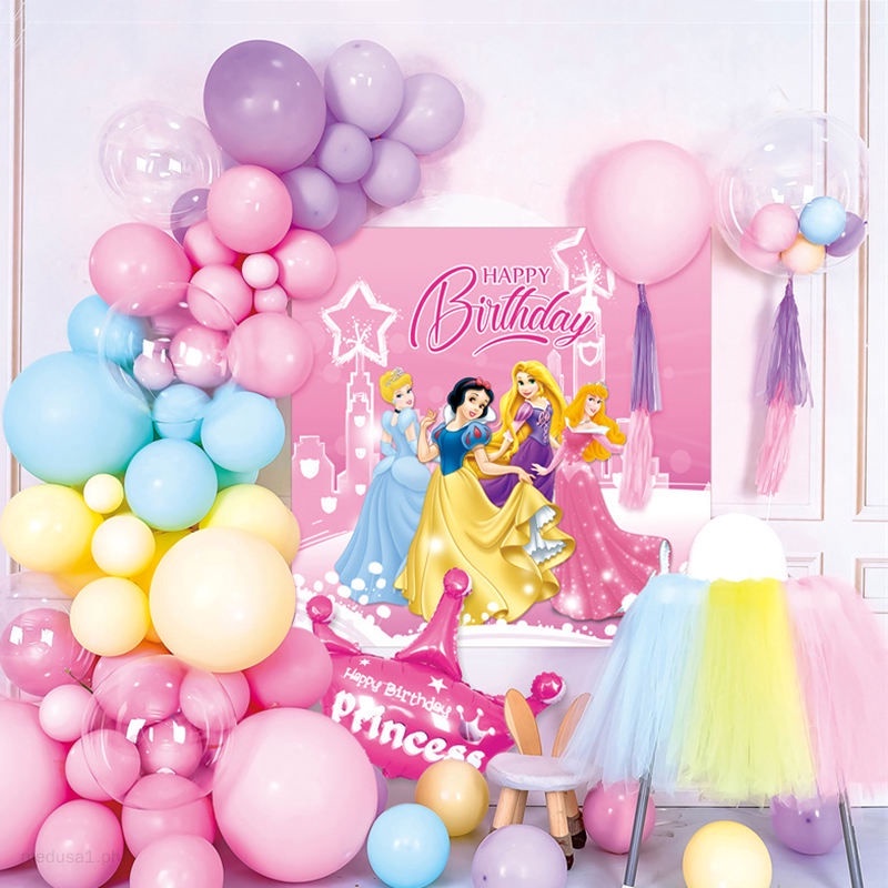 Disney Princess Party Decoration Set Snow White Happy Birthday Party ...