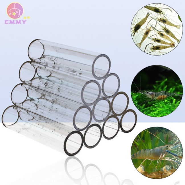 emmy Transparent Acrylic Breeding Tube Shrimp Fish Hide Cave House ...