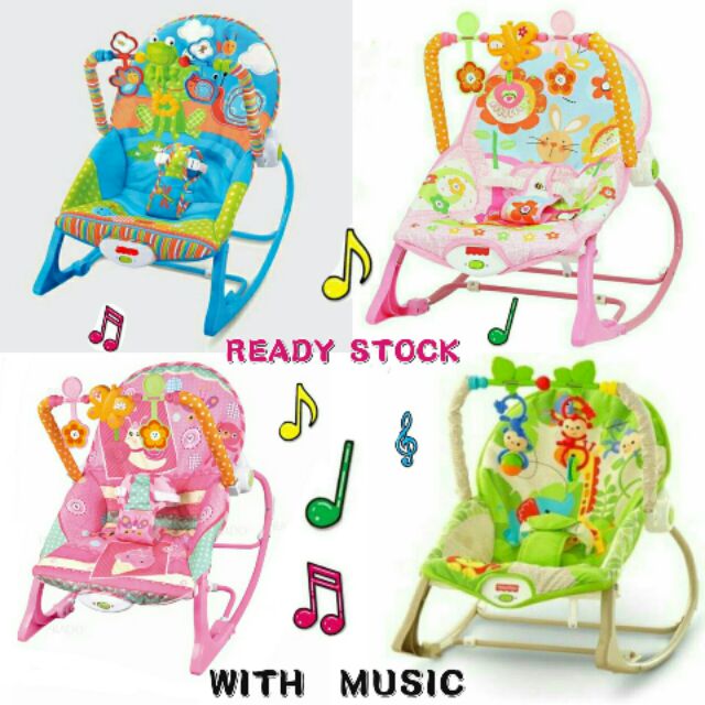 Portable Baby rocker/Baby rocker (With muzik) | Shopee Philippines