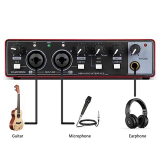 Audio Interface for Recording Portable Professional Sound Card with ...