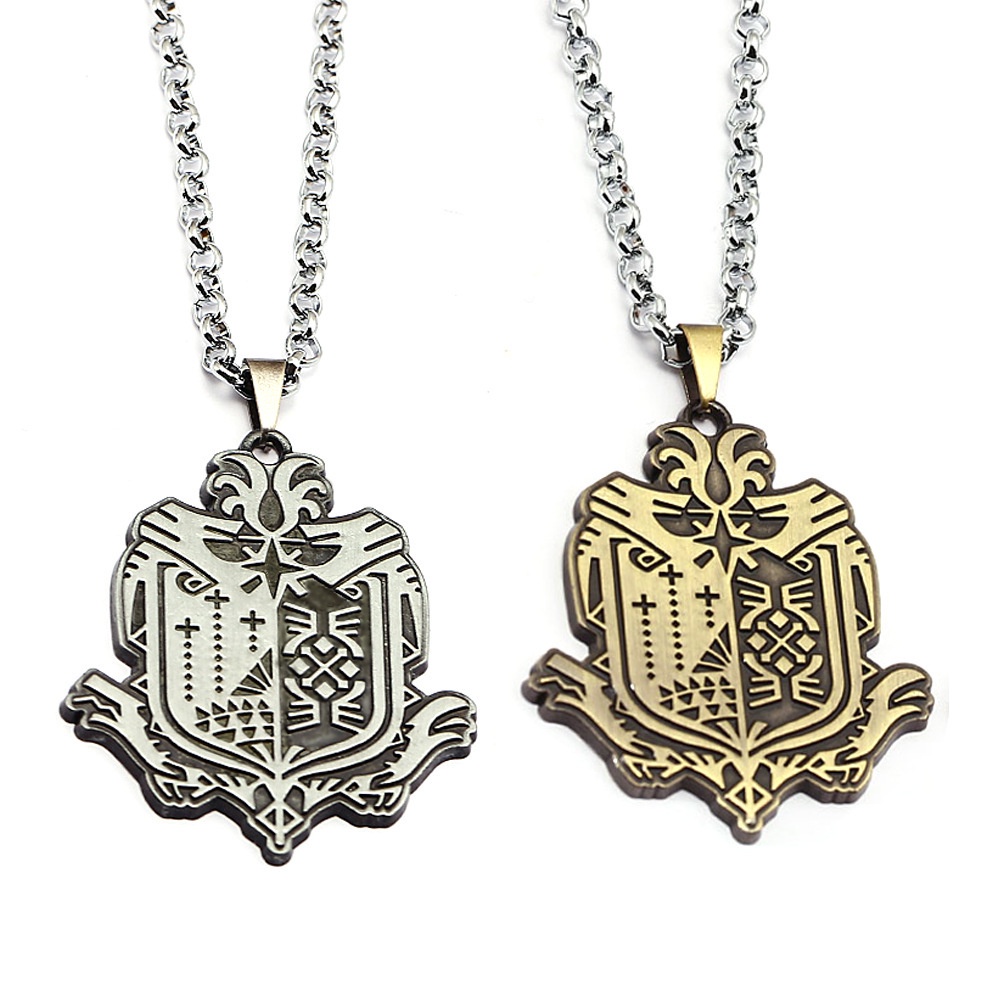 Anime Necklace Monster Hunter World Guild Logo Pendant Shopee Philippines