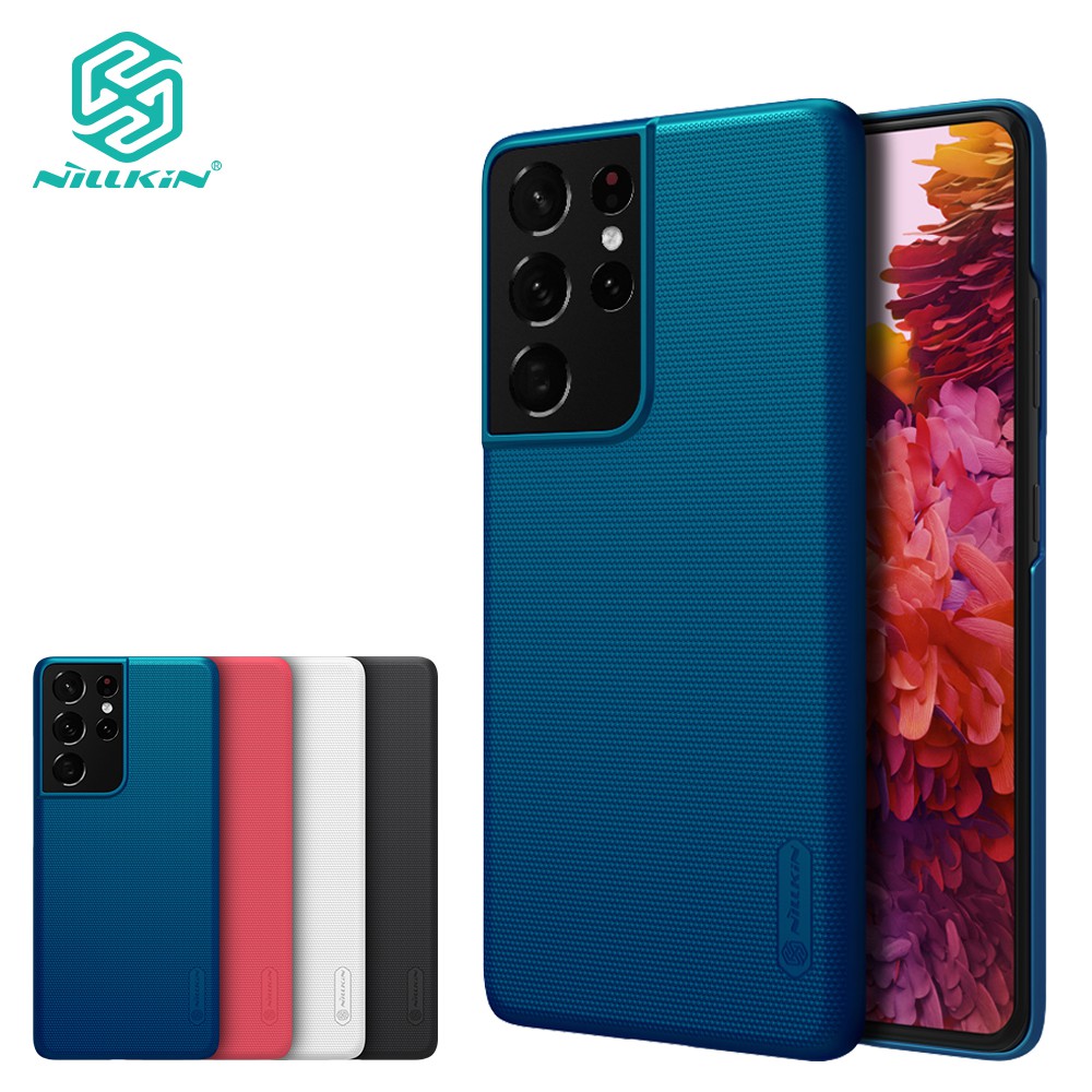 Nillkin Luxury Phone Case Samsung Galaxy S21 Ultra S21 Hard PC Shockproof  Super Frosted Shield