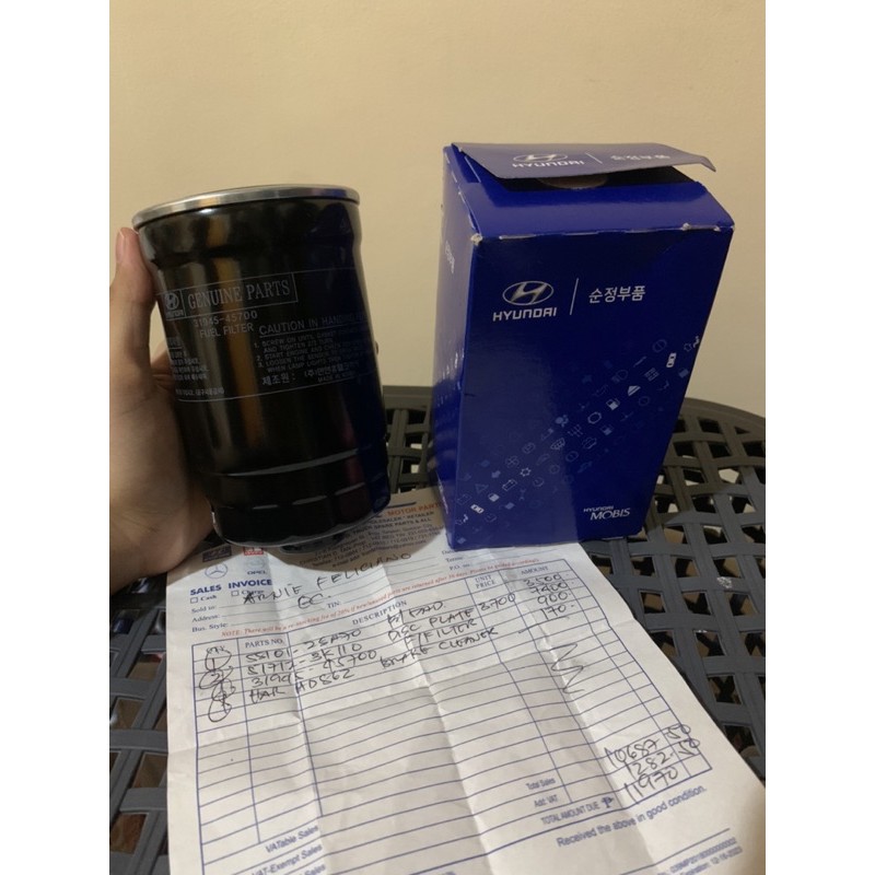 Hyundai diesel fuel filter Shopee Philippines