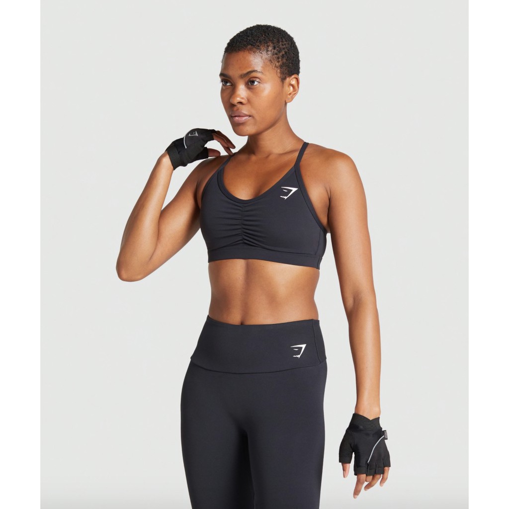 Gymshark - Ruched Training Bra - Black - Large