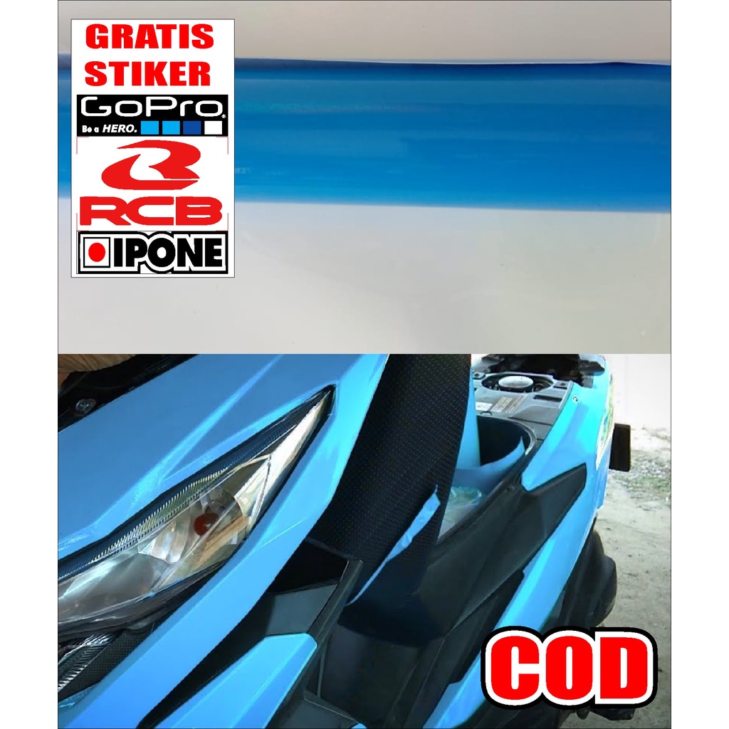 Light Blue Photochromic sticker Light Blue scotlait sticker | Shopee ...