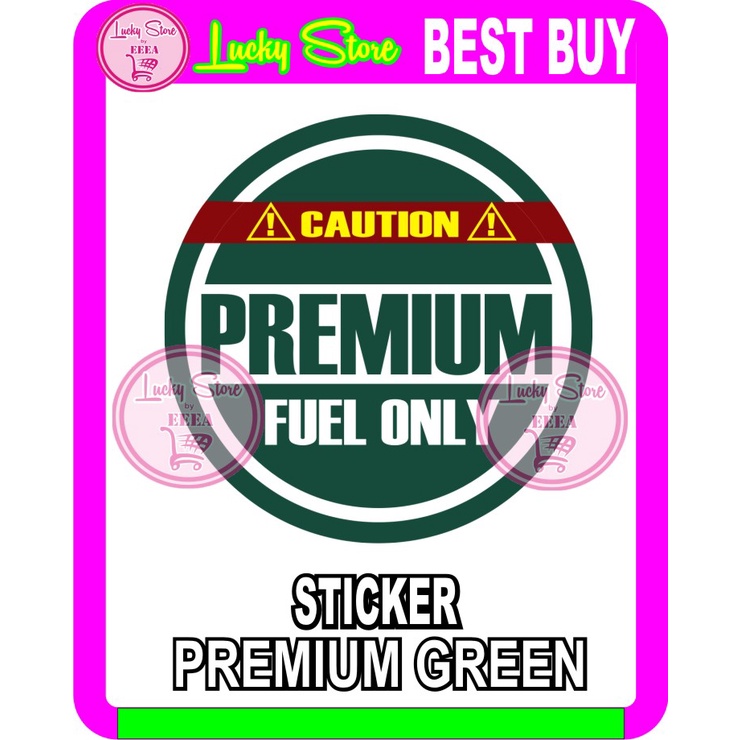 CAR STICKER DECAL PREMIUM GAS COLOR GREEN | Shopee Philippines