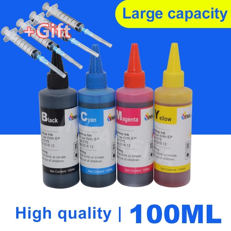 Color Universal Ml Refill Dye Ink Kit Printer Ciss Ink Tank Ml