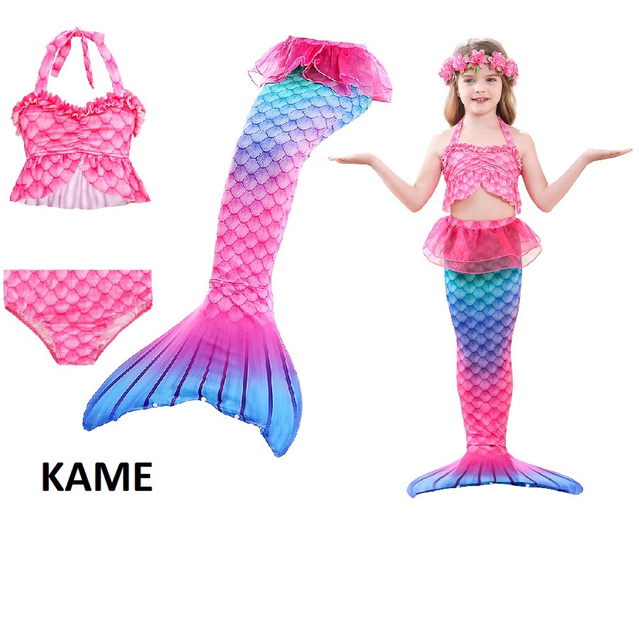 Mermaid Swimsuit for kids girls Ariel costume Girls Bikini Children's ...