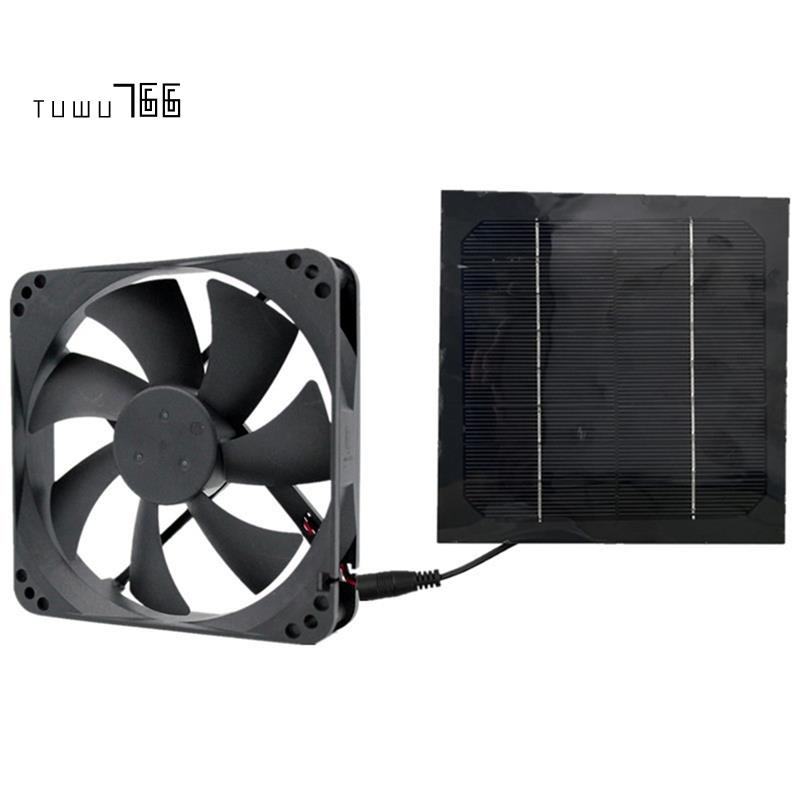 20W Solar Exhaust Fan Air Extractor 6 Inch Mini Ventilator Solar Panel ...