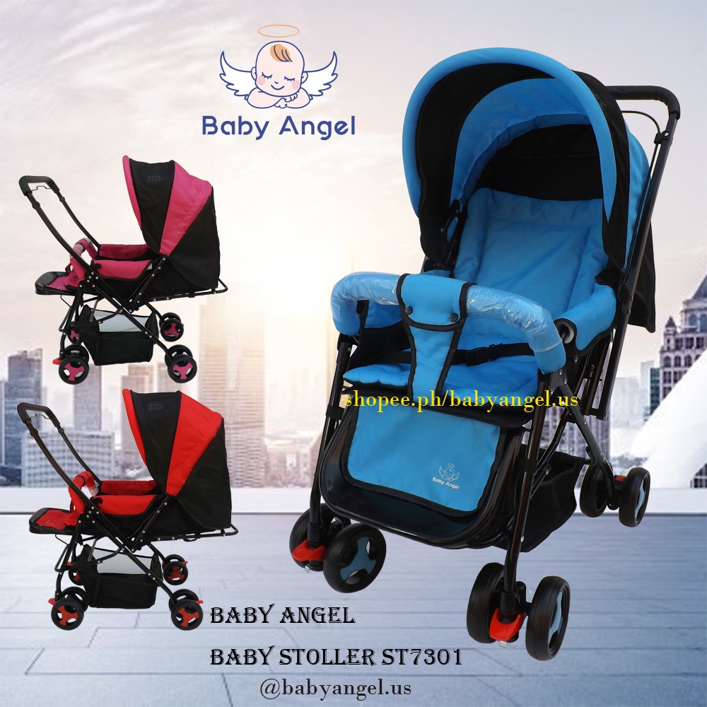 Baby Angel Heavy Duty 3 WAY Baby Stroller NAHIHIGA NAUUPO AND REVERSIBLE HANDLE ST7301 Shopee Philippines