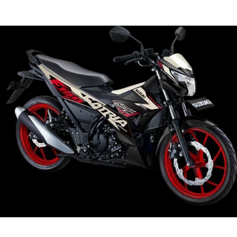 SUZUKI Satria fu f 150 striping led 2021 injection white standard ...