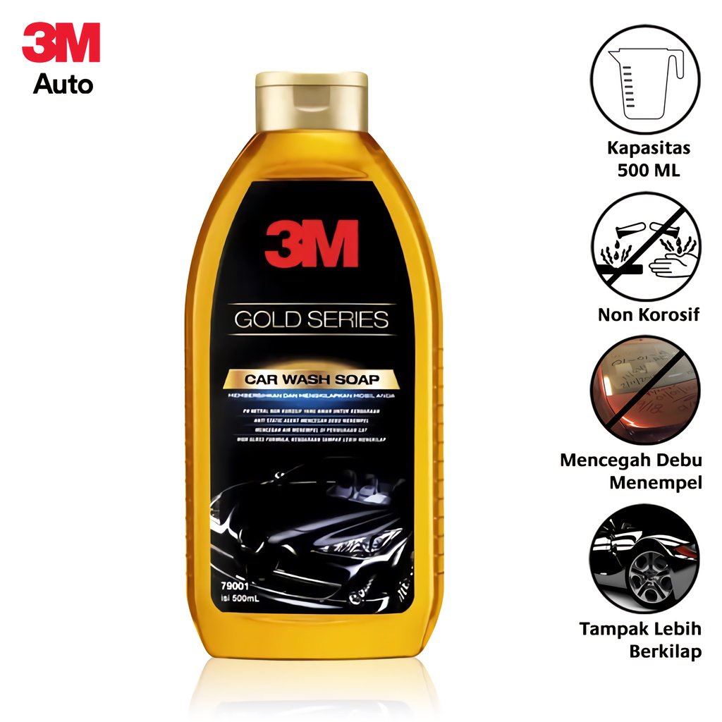 3m Auto Car Wash Soap Capacity 500 ML Gold Series Car Wash Soap Shampoo