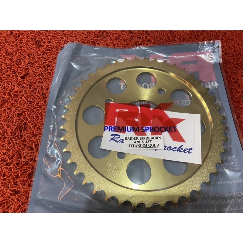 RK rear sprocket for raider 150 reborn and r150fi - 428 | Shopee ...
