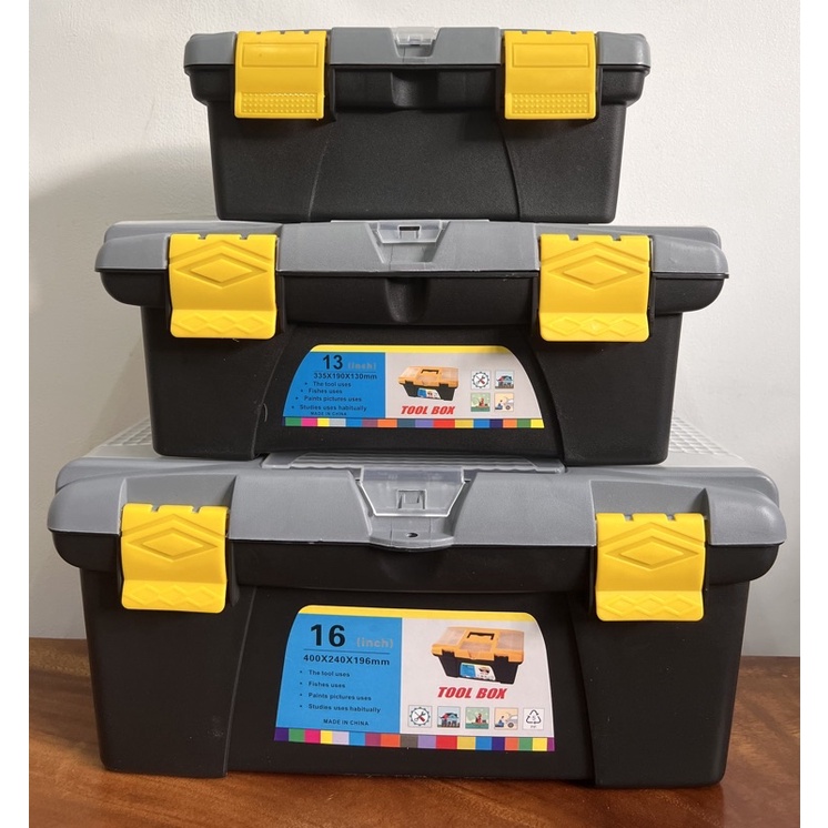 Tool box Multifunction Plastic ToolboxOn Board Storage Box 10 13 16inch ...