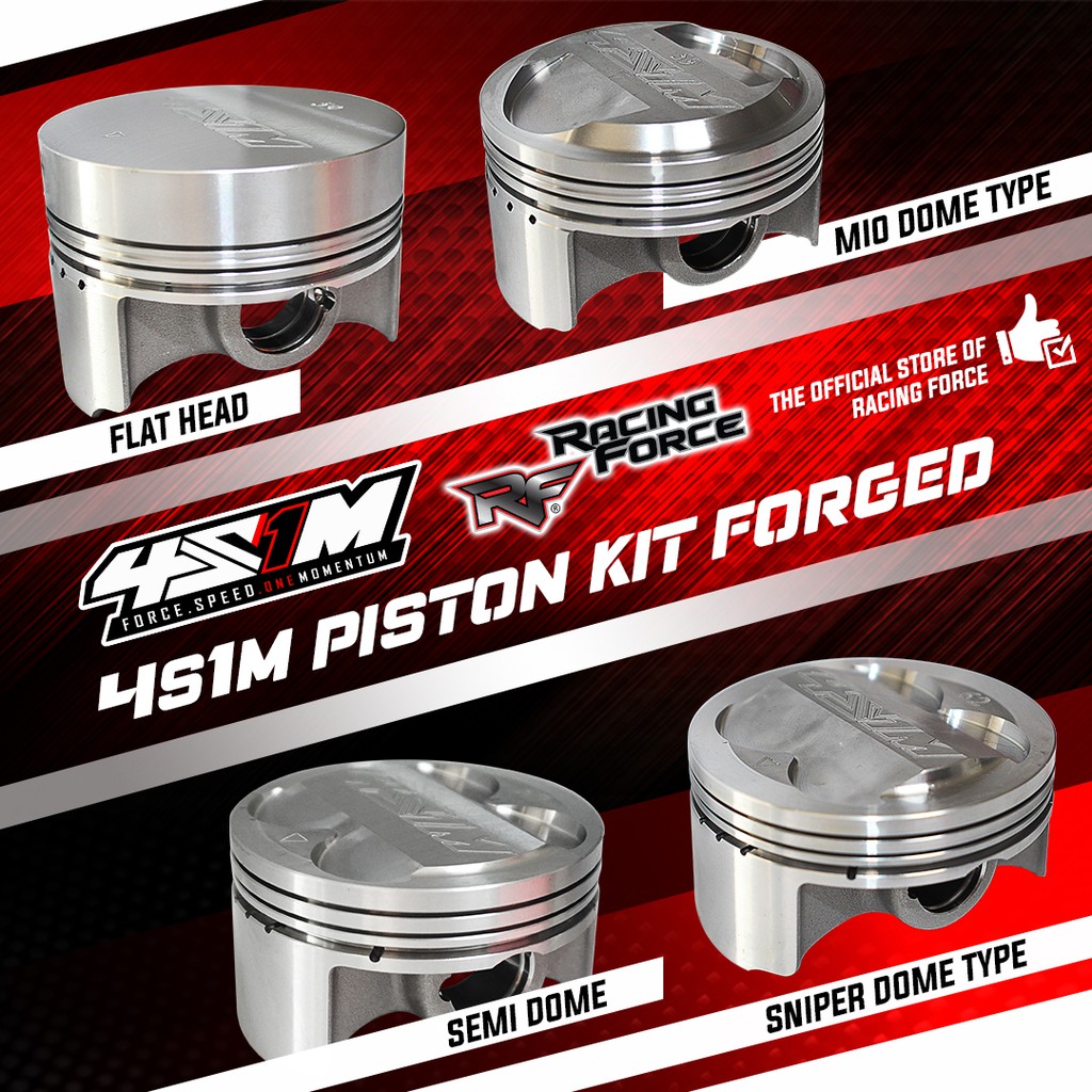 Racing Force 4S1M PISTON KIT MX 135/SNIPER 150/SNIPER MX/MX KING (57mm ...