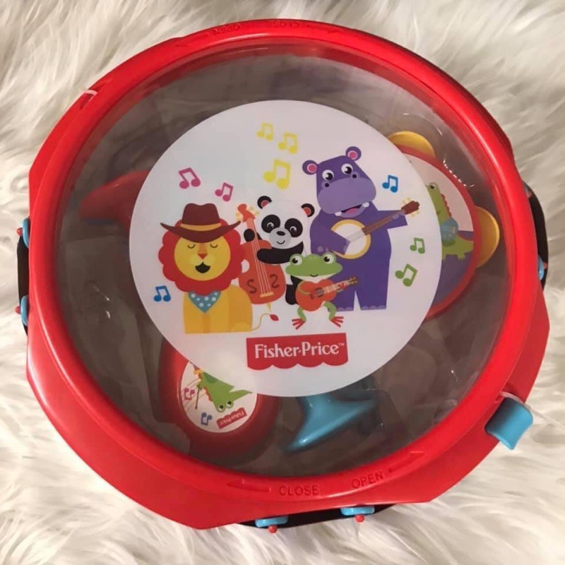 Fisher price rainforest sales band drum set