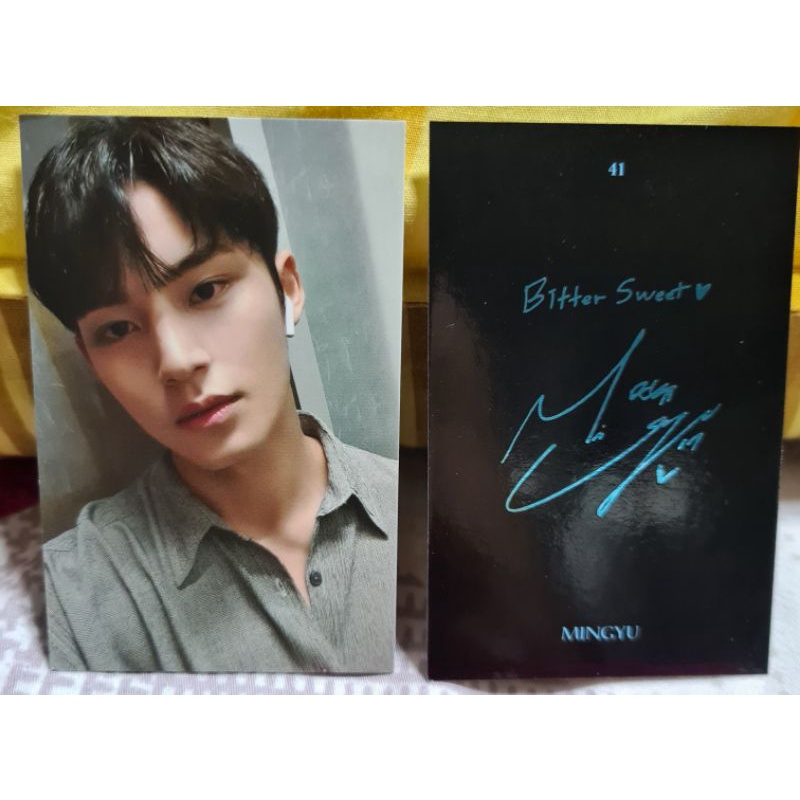 Seventeen Wonwoo - Mingyu Bitter Sweet Trading Card | Shopee